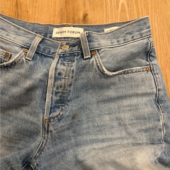 Denim Forum Arlo 50z High Rise Thigh Shorts Size 26 - Picture 4 of 4